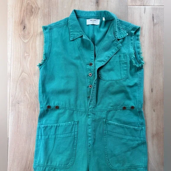 One Teaspoon Emerald Safari Camp Overalls Size Extra Small - Picture 8 of 15